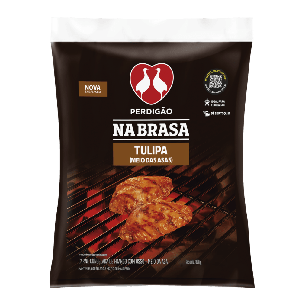 Meio Da Asa De Frango Perdigão Na Brasa 800g