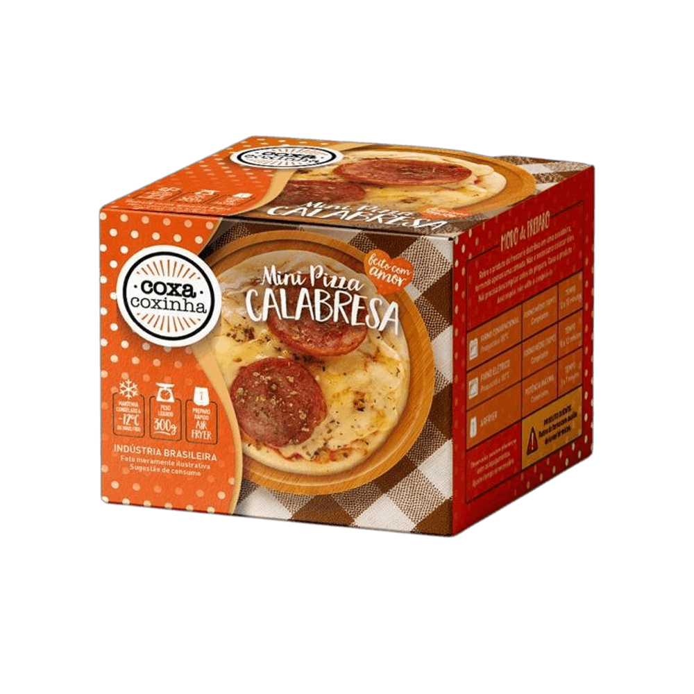 Mini Pizza Coxa Coxinha Calabresa 180g