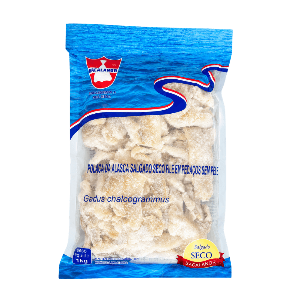 Peixe Tipo Bacalhau Importado Desfiado Bandeja 500g