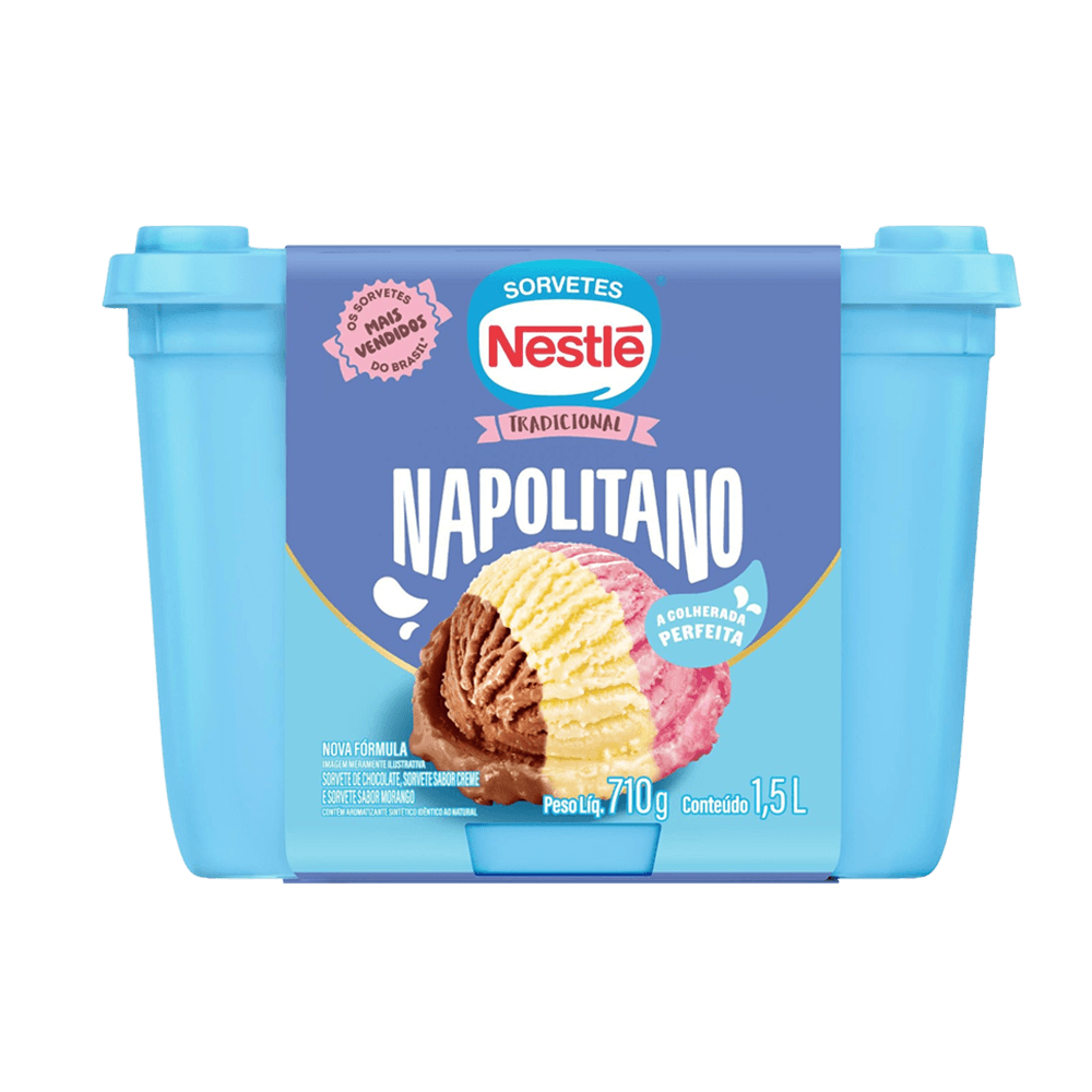 Sorvete Nestle Napolitano 1.5L